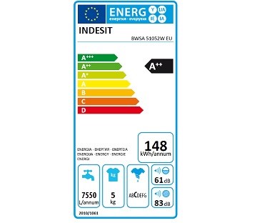 Indesit BWSA 51052W EU nízká spotřeba energie